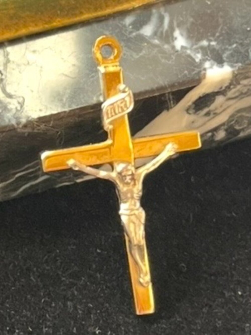 Vintage PPC 12K Gold Filled Crucifix Pendant Cross